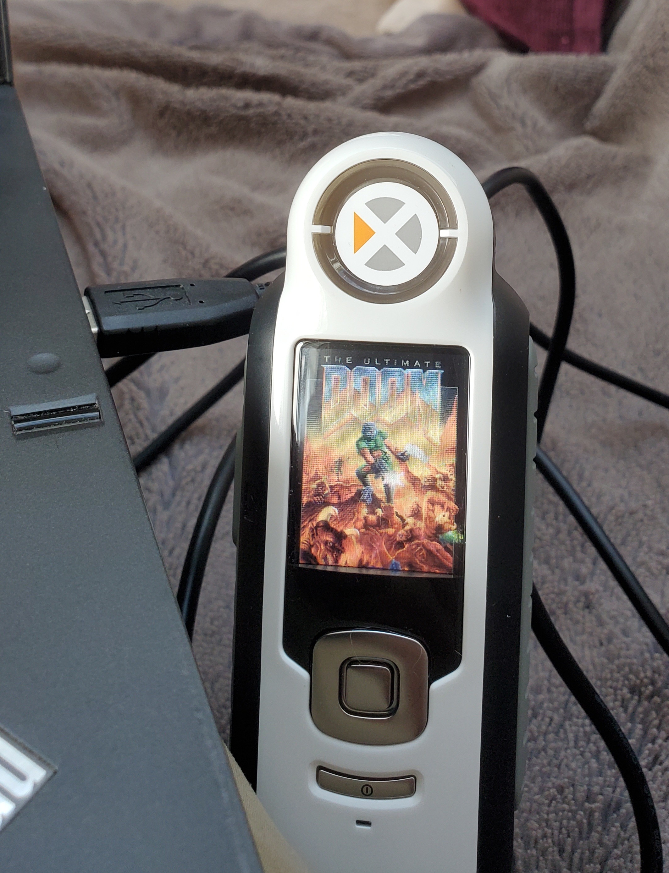 a capsure showing a doom loading screen